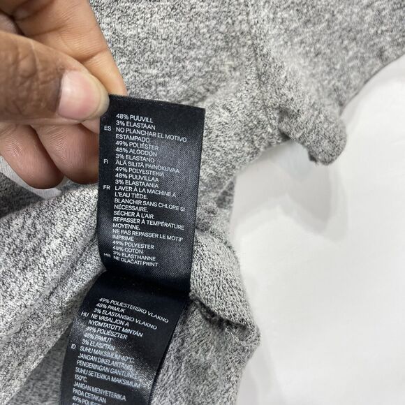 HM Women Medium Cropped Shirt Gray J'aimeles Mauvais Garcons - Picture 6 of 13